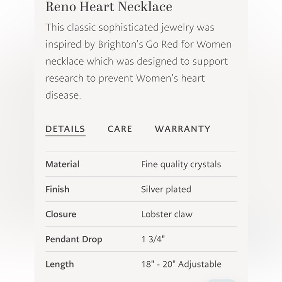 Brighton Reno Heart Necklace - Picture 5 of 5